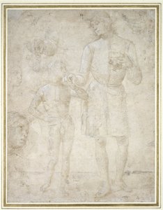 Studies for Tobias and the Angel by Pietro Perugino